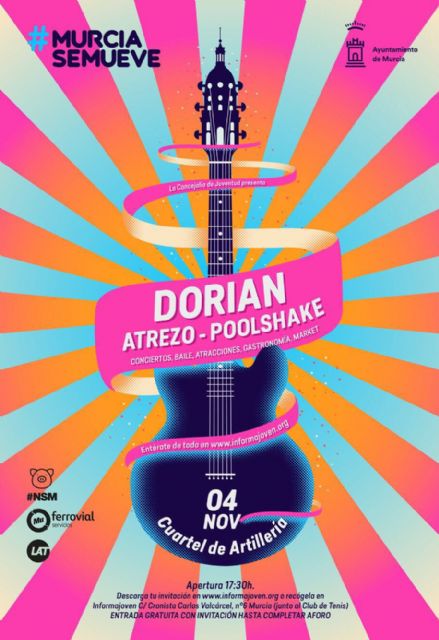 #MurciaSeMueve celebra su quinta edición con gastronomía, atracciones, danza, market y la música de Dorian, Atrezo y Poolshake - 2, Foto 2