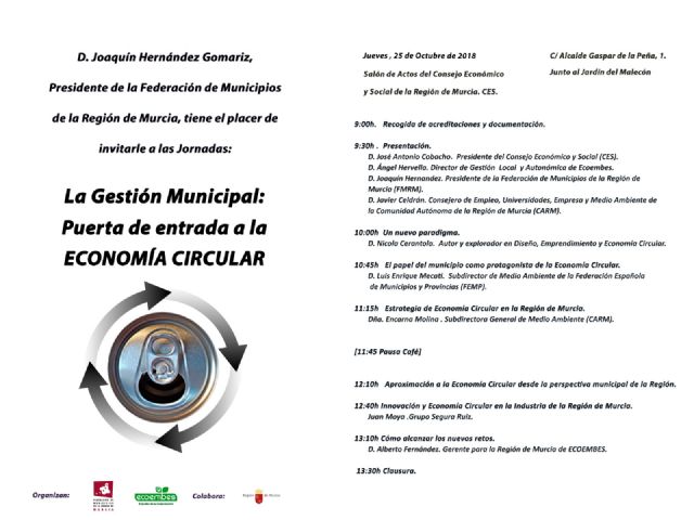 La FMRM y Ecoembes organizan una jornada sobre economía circular a nivel local con los principales exponentes a nivel nacional e internacional - 1, Foto 1