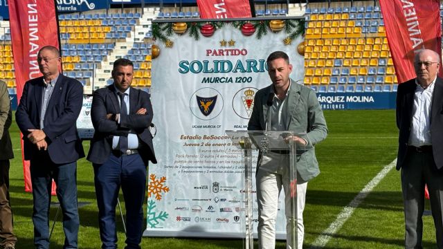 Murcia celebra su historia con un partido solidario entre el UCAM Murcia CF y el Real Murcia CF - 1, Foto 1