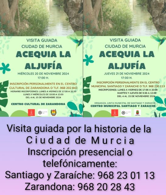 Una ruta por la Acequia de la Aljufía dará a conocer los jardines de Murcia, sistemas de riego y secretos de algunos conventos - 1, Foto 1