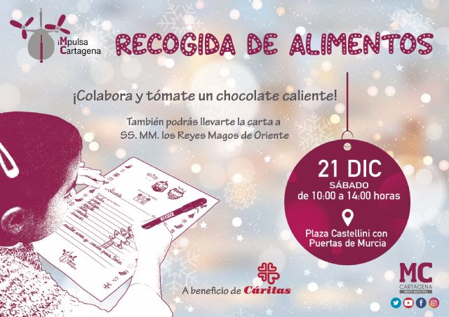 El Grupo municipal MC te invita a colaborar en la recogida solidaria de alimentos a beneficio de Cáritas - 1, Foto 1