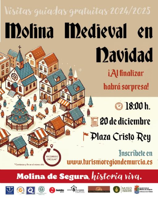 La Concejalía de Turismo organiza la visita guiada gratuita MOLINA MEDIEVAL EN NAVIDAD el viernes 20 de diciembre - 1, Foto 1