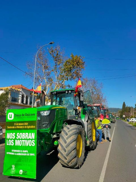 La tractorada de Unión de Uniones ha salido hoy y entrará mañana en Madrid hasta el Ministerio de Agricultura - 1, Foto 1