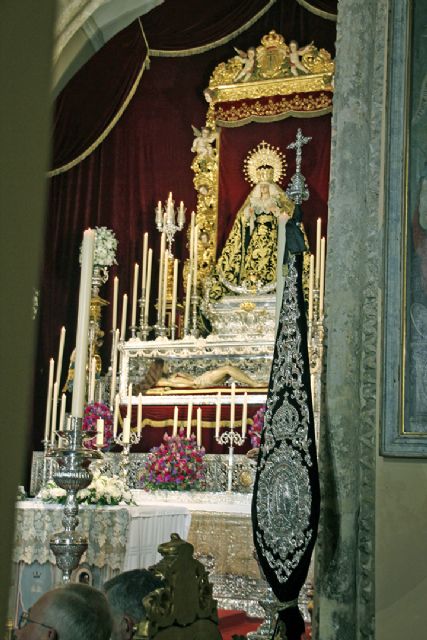 Religión . Sevilla . Altar de Cultos de la Hermandad de la Soledad de Alcalá del Río para la celebración del Septenario en honor a la Virgen de los Dolores en su Soledad Coronada - 5, Foto 5