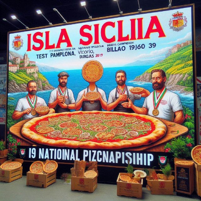 Isla Sicilia Mejor Pizzería de Pamplona, Vitoria,Bilbao y Burgos en el III Campeonato Nacional de Pizza - 1, Foto 1