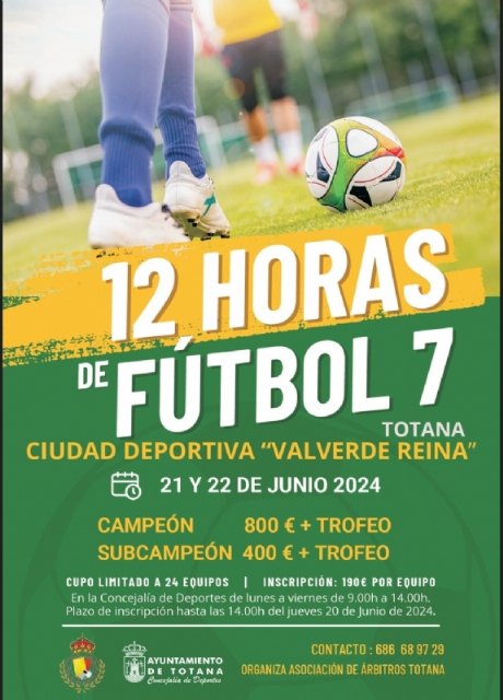 Las 12 Horas de Fútbol-7 tendrá lugar los próximos días 21 y 22 de junio en la Ciudad Deportiva, Foto 2