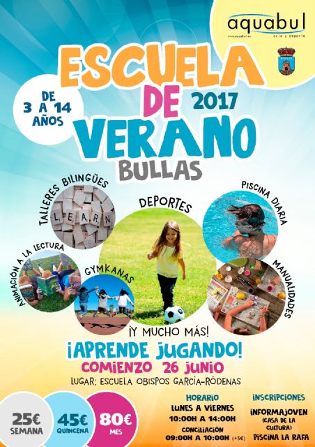 La Escuela de Verano comienza el 26 de junio con Aquabul - 2, Foto 2