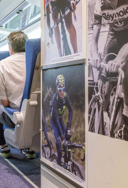 Renfe expone a bordo de un Alvia Madrid-Bilbao una selección fotográfica con los éxitos del ciclismo español en el Tour de Francia - 2, Foto 2