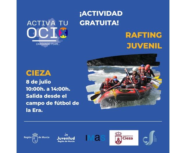 La Concejalía de Juventud propone una actividad gratuita de rafting por el río Segura - 1, Foto 1