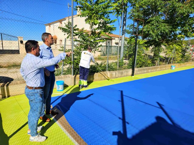 El Ayuntamiento de Caravaca renueva las pistas deportivas de La Almudema, Benablón, Caneja y Singla - 2, Foto 2