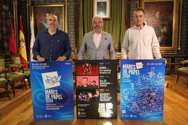 Presentación de los primeros conciertos del Festival Mares de Papel en Mazarrón - 1, Foto 1