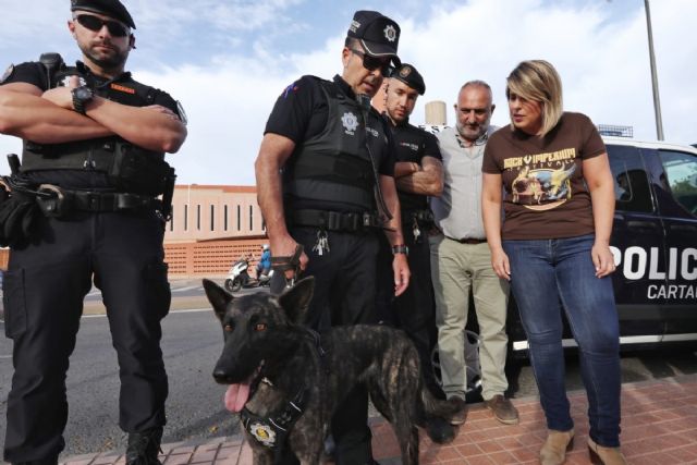 La Policía Local de Cartagena estrena unidad canina en el Rock Imperium - 1, Foto 1