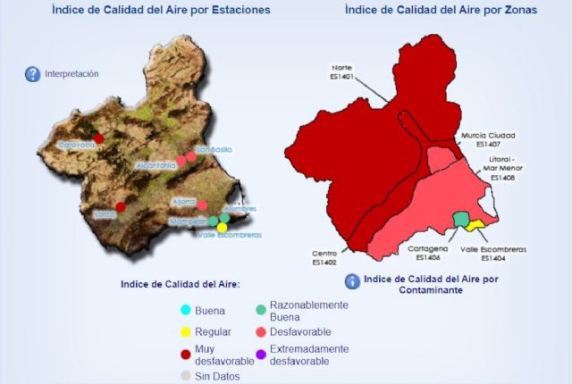 El Nivel 1 preventivo por partículas en suspensión continúa en La Aljorra y se activa en Alumbres - 1, Foto 1