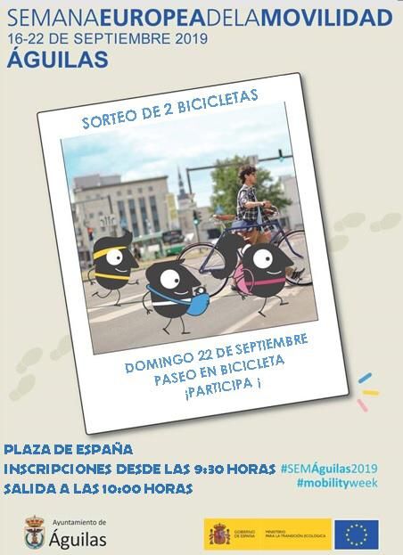 Iniciativa de la Semana Europea de la Movilidad para hoy: acude al trabajo y resto de desplazamientos caminando y sube tu foto con el hashtag #SEMÁguilas2019 y #mobilityweek - 1, Foto 1