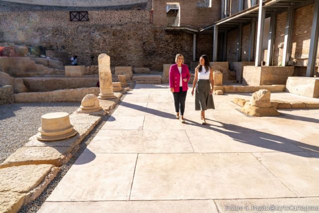 La primera fase de excavación del pórtico del Teatro Romano de Cartagena a punto de finalizar - 1, Foto 1