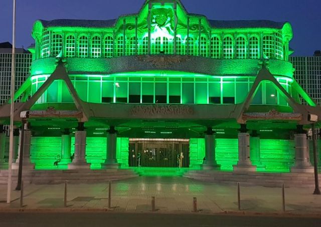 La Asamblea Regional se ilumina de verde con motivo del Día Mundial del Alzheimer - 1, Foto 1