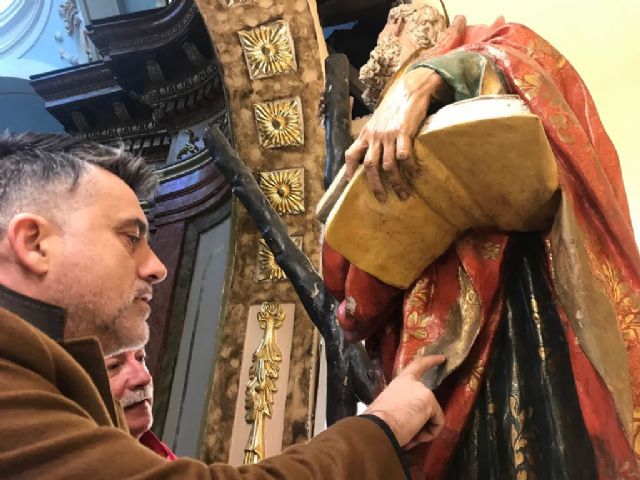 Cultura restaurará la imagen de San Andrés realizada por Francisco Salzillo que preside el altar de la iglesia homónima de Murcia - 2, Foto 2