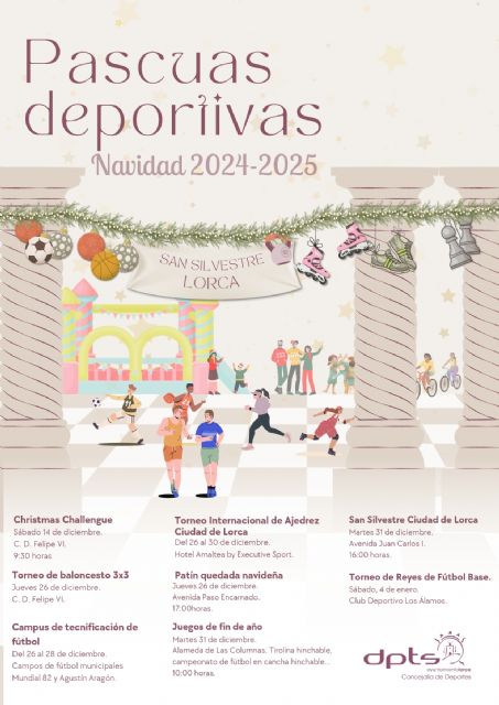 Lorca celebra sus segundas 'Pascuas Deportivas' con diferentes eventos y una fiesta de fin de año con hinchables y tirolina - 1, Foto 1