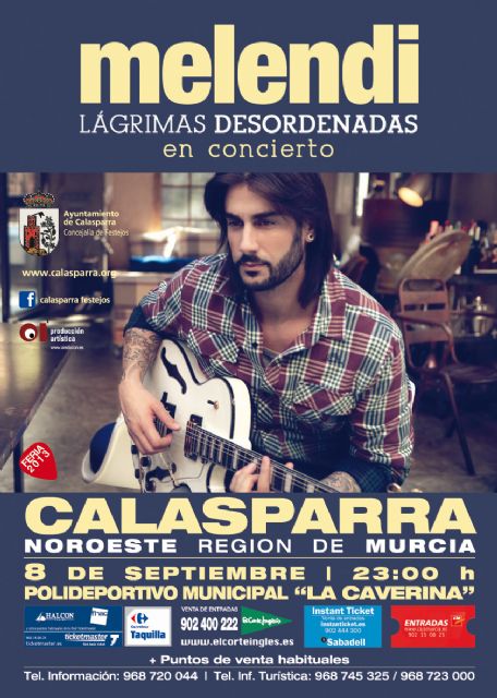 CALASPARRA / Melendi actúa en Calasparra el 8 de ...