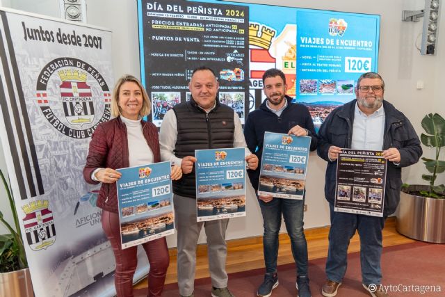 Aficionados del Cartagena y el Elche celebran el Día del Peñista este domingo junto al estadio Cartagonova - 1, Foto 1