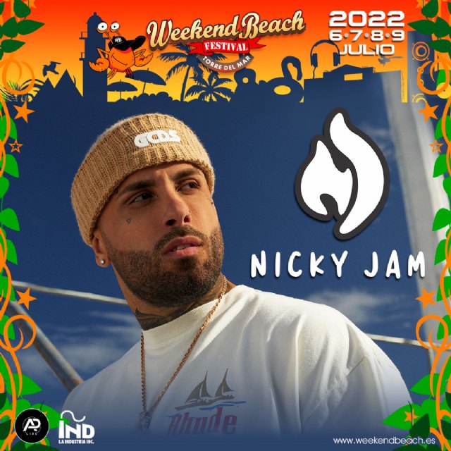 Nicky Jam, la estrella top latina, headliner sorpresa en Weekend Beach Festival Torre del Mar - 1, Foto 1