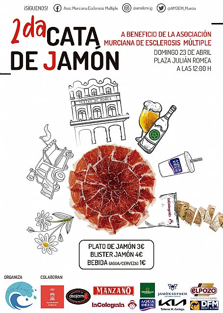 AMDEM organiza este domingo su II Cata de Jamón Solidaria - 1, Foto 1