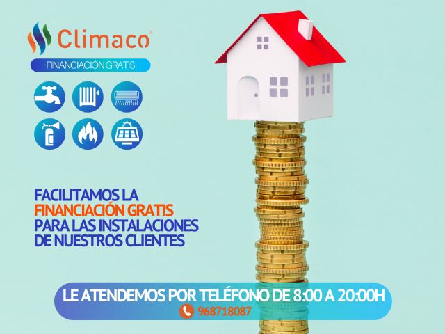 Climaco ofrece a sus clientes la financiación gratuita de las instalaciones de climatización, fontanería, gas o contraincendio - 1, Foto 1