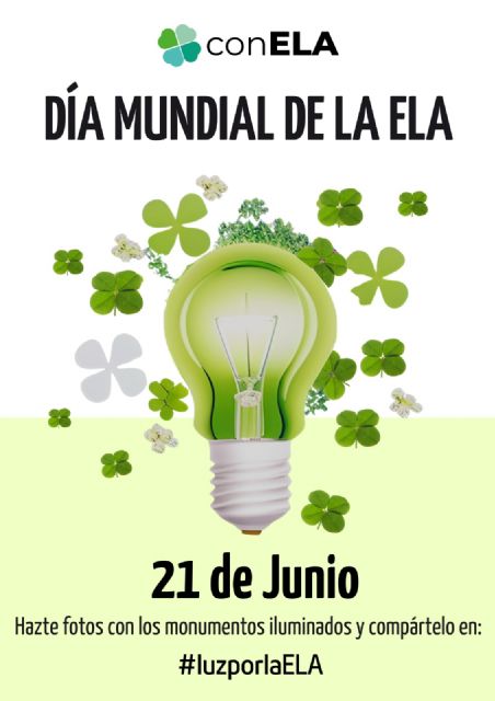 El Ayuntamiento de Lorca se suma a la conmemoración del Día Mundial de la ELA iluminando de verde la fachada del consistorio - 1, Foto 1