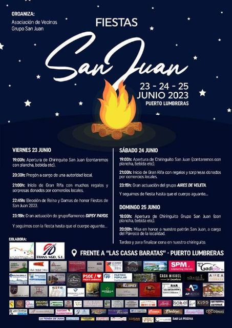 El Barrio San Juan de Puerto Lumbreras celebra las fiestas en honor a su Patrón 2023 - 1, Foto 1