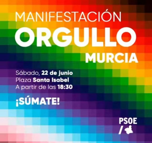 El PSRM-PSOE saldrá a la calle para exigir al Gobierno regional el cumplimiento íntegro de la Ley de Igualdad LGTBI de la Región - 1, Foto 1