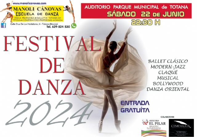 La Escuela de Danza MANOLI CÁNOVAS celebra su FESTIVAL de DANZA el próximo Sábado 22 de junio - 1, Foto 1