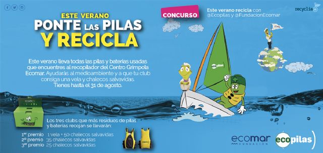 Las fundaciones Ecopilas y Ecomar prevén superar los 1.500 kilos de pilas recicladas esta temporada - 1, Foto 1