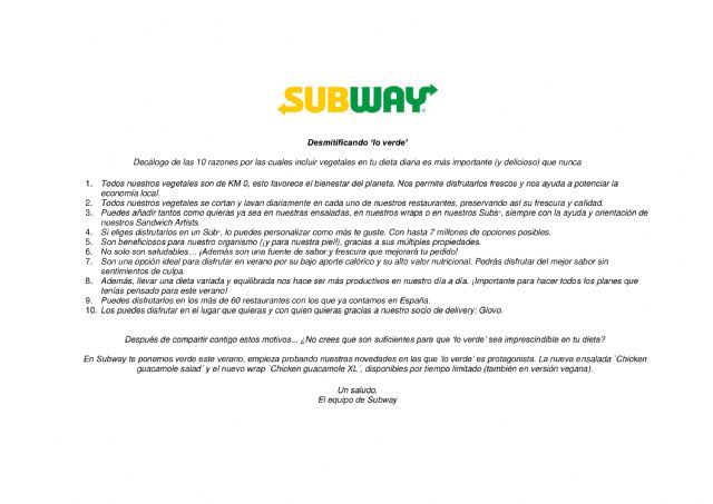 Subway pone el mejor sabor al verano con sus nuevos lanzamientos - 2, Foto 2