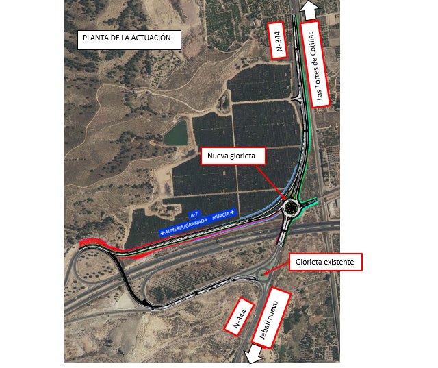 Mitma aprueba el proyecto de trazado para mejorar la seguridad vial del enlace entre la A-7 y la N-344 - 1, Foto 1