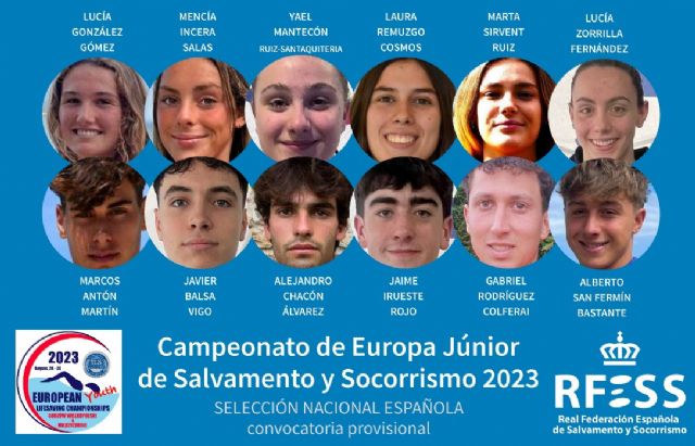 Socorristas de nueve clubes forman la convocatoria provisional de la Selección nacional júnior para el Europeo de Salvamento y Socorrismo de Polonia - 1, Foto 1