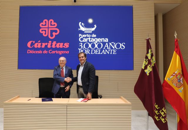 El Puerto de Cartagena y Cáritas firman una alianza para impulsar proyectos sociales y reforzar su compromiso con las personas El Puerto de Cartagena y Cáritas firman una alianza para impulsar proyectos sociales y reforzar su compromiso con las personas