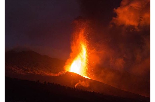 Volcán de Cumbre Vieja en La Palma, Foto 1