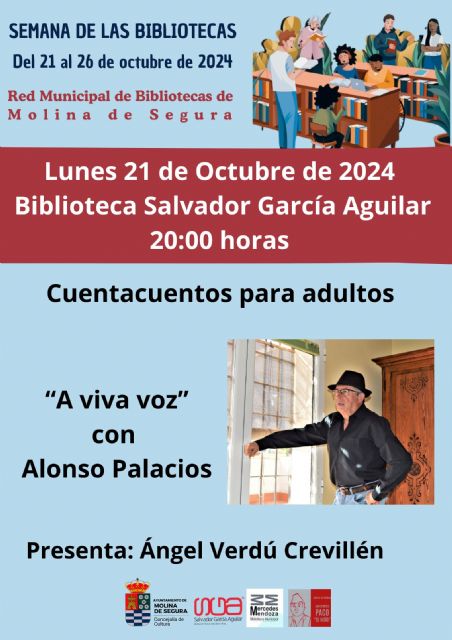 Alonso Palacios ofrece el cuentacuentos para adultos A viva voz hoy lunes 21 de octubre - 1, Foto 1