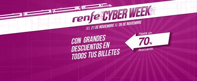 Renfe pone a la venta 18.000 plazas promocionales en la campaña de la Cyber Week - 1, Foto 1