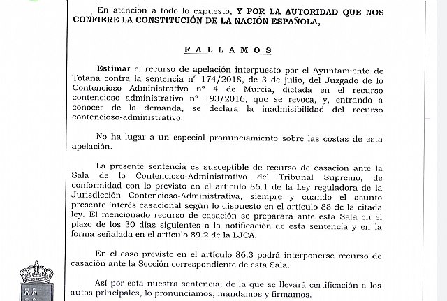 El TSJ revoca la sentencia que obligaba al Ayuntamiento a reintegrar al promotor gallego del convenio urbanístico de El Raiguero casi 2,5 millones de euros, Foto 1