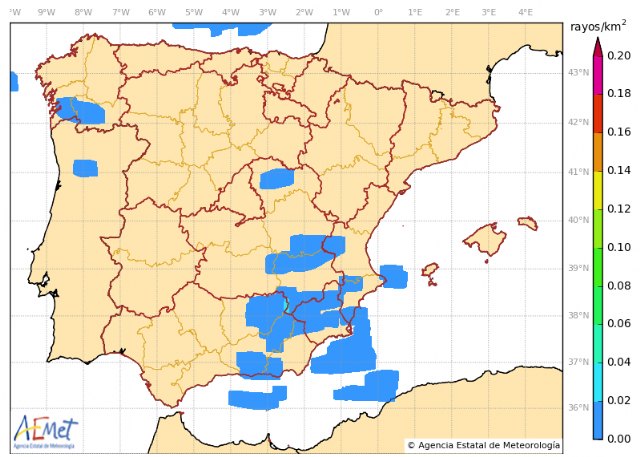 Temporal de lluvia y viento en España en los próximos días. Lluvia débil y viento fuerte en la Región de Murcia, Foto 1
