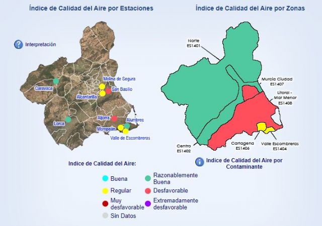 Activado el Nivel 1 preventivo por partículas en suspensión en La Aljorra y litoral de Cartagena - 1, Foto 1