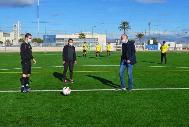 El juvenil del Atlético Torreño estrena el nuevo césped artificial del municipal Onofre Fernández Verdú - 1, Foto 1