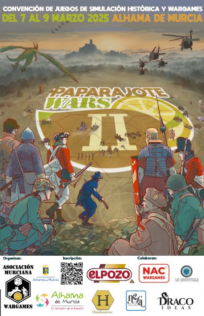 Alhama de Murcia vuelve a acoger las Jornadas de Juegos de Simulacin Histrica y Wargames Paparajote Wars, Foto 1