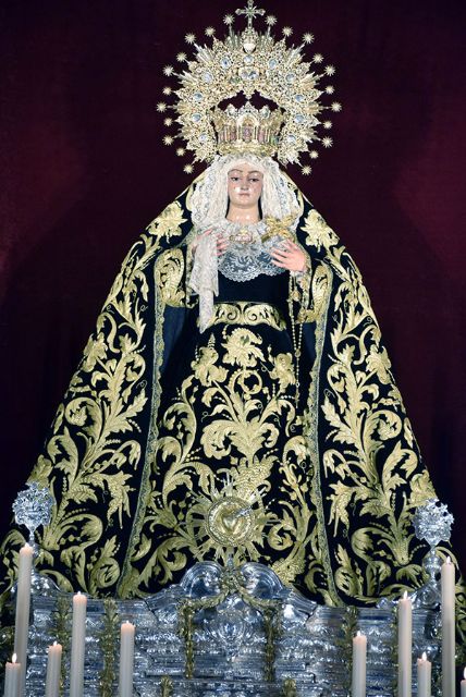 Altar de Cultos de la Hermandad de la Soledad de Alcalá del Río para la celebración del Septenario en honor a la Virgen de los Dolores en su Soledad Coronada - 4, Foto 4