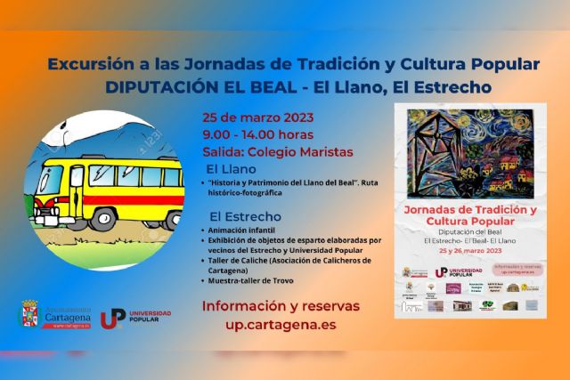 La Universidad Popular ofrece autobuses gratuitos para asistir a las Jornadas de Tradición y Cultura Popular de la Diputación del Beal - 1, Foto 1