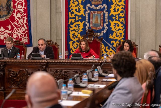 El pleno del Ayuntamiento de Cartagena rechaza las críticas al acuerdo de ADIF sobre la llegada del AVE - 1, Foto 1