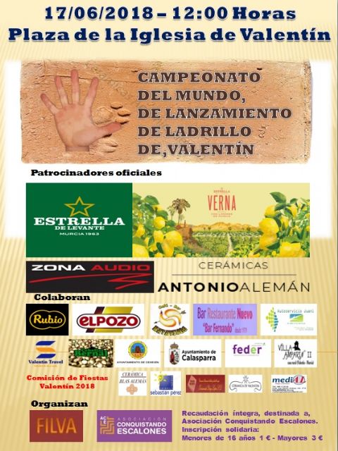 La 5ª edición del Campeonato del Mundo de Lanzamiento de Ladrillo de Valentín, se celebra el 17 de junio - 1, Foto 1