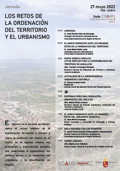 La Región de Murcia acoge el próximo viernes una jornada sobre el modelo de planificación territorial y urbana - 1, Foto 1