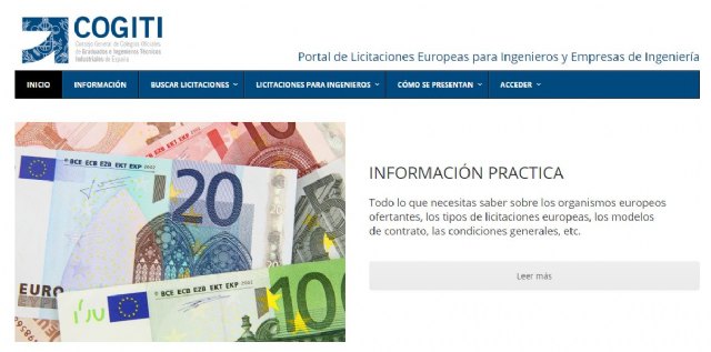 El COGITI pone en marcha su Portal de Licitaciones Europeas para Ingenieros/as y Empresas de Ingeniería - 1, Foto 1